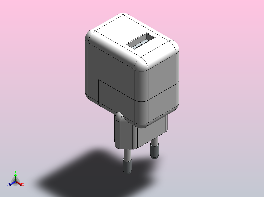 Phone充电器122正等轴测图