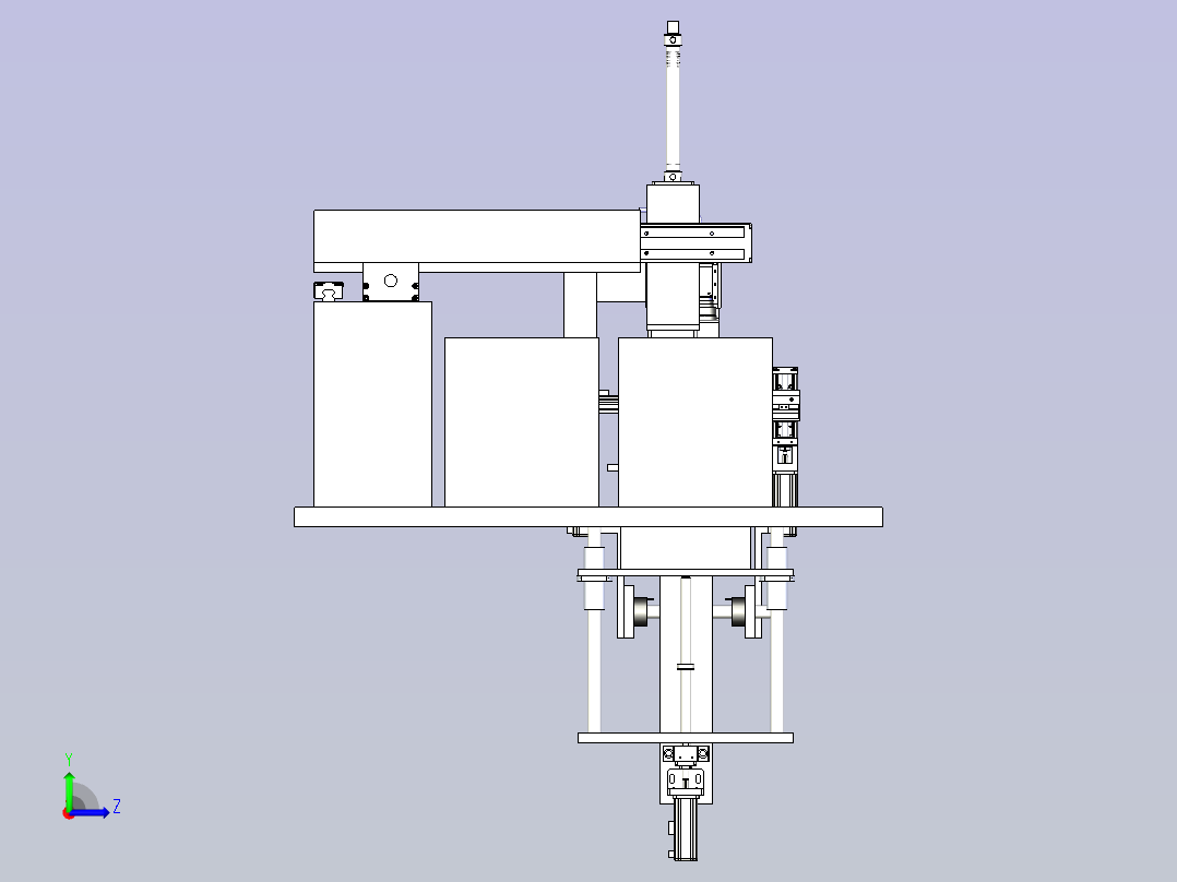 12片电池叠放设备图纸左视图