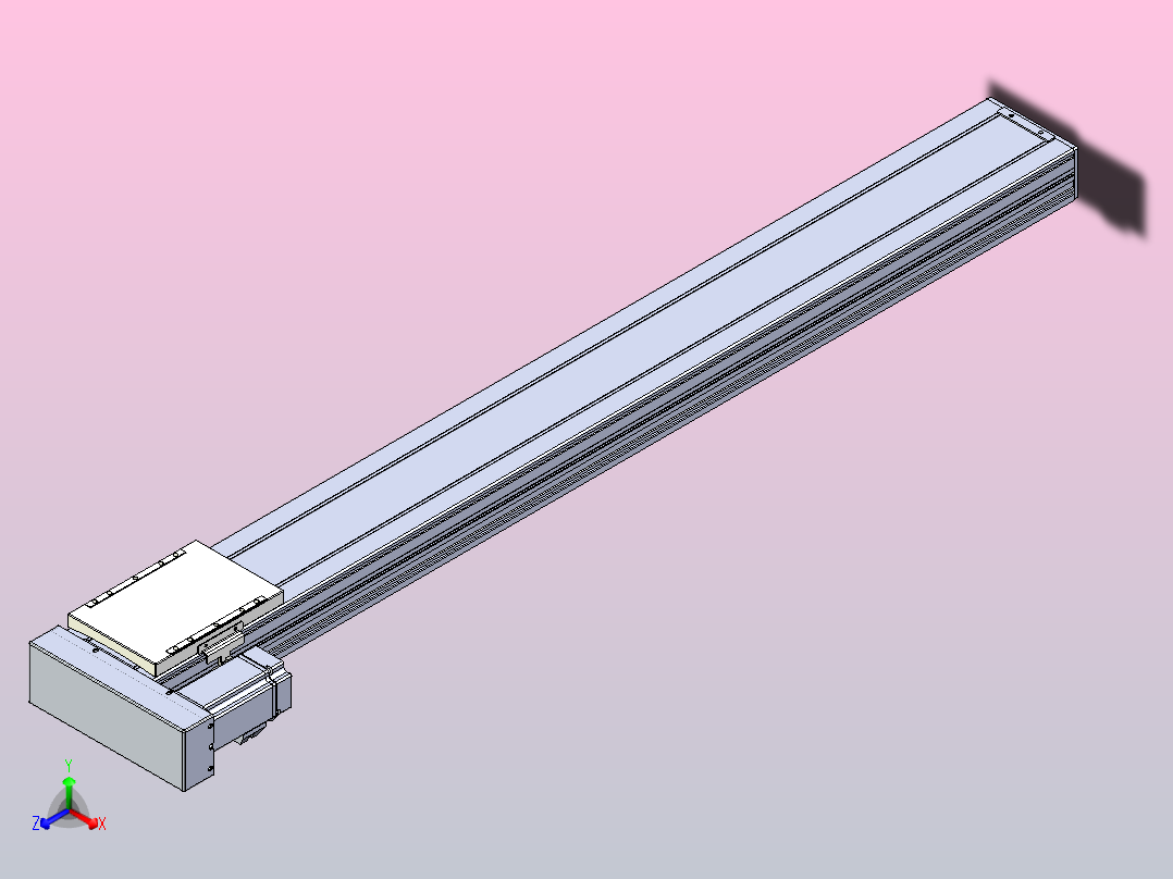 滚珠丝杠直线轴带导轨全封闭TPA-HCR-120D-1610C-L1050-MR-C-P40-N3主视图