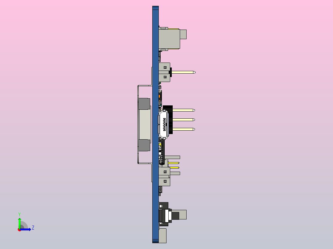 半导体nRF528xx蓝牙5.0原型开发板左视图
