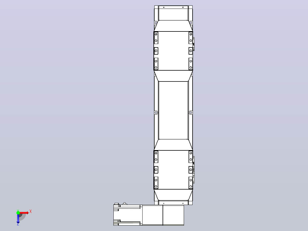皮带直线轴双滑块型TPA-GCBS-150-P80-L100-DR-M75-N3俯视图