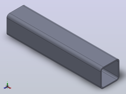 多套GBT6728冷弯空心型钢3D模型Solidworks设计
