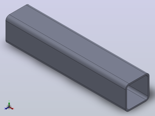 多套GBT6728冷弯空心型钢3D模型Solidworks设计正等轴测缩略图