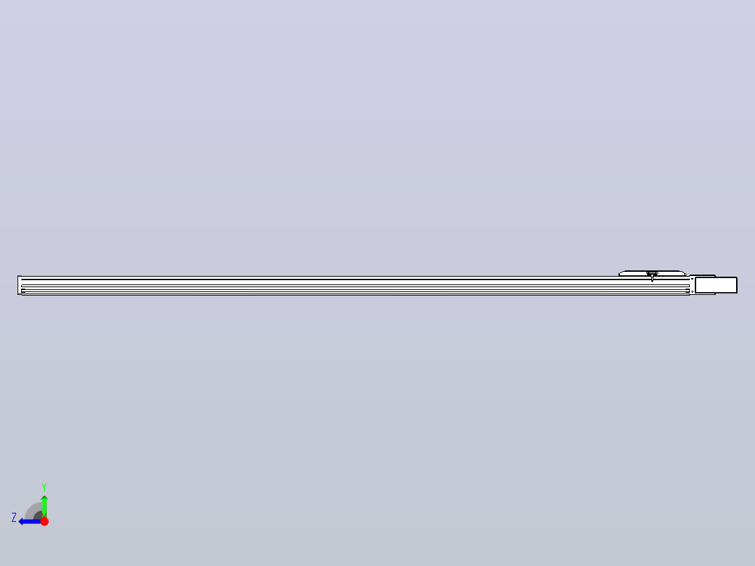 伺服电机集成皮带传动直线执行器TPA-OCB-120-224-L3150-ML-P75-N3右视图
