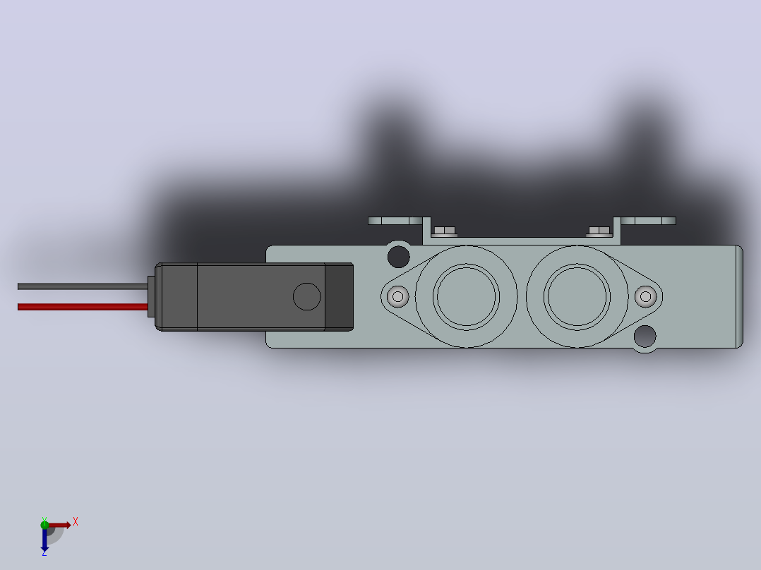 SY5120-G-01 带脚座式托架电磁阀[SY5120-5-G-01-F2]俯视图