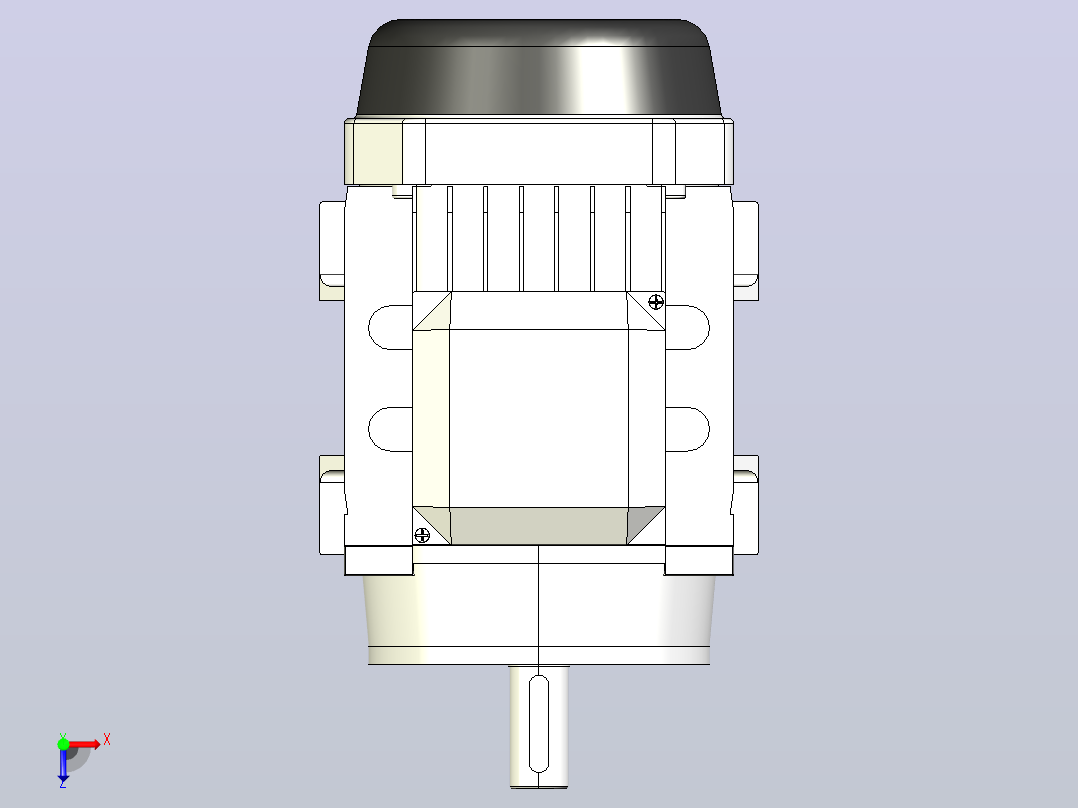IM B3 H80-180(YE2、YE3)通用电机[YE2-90L-2-B3]俯视图
