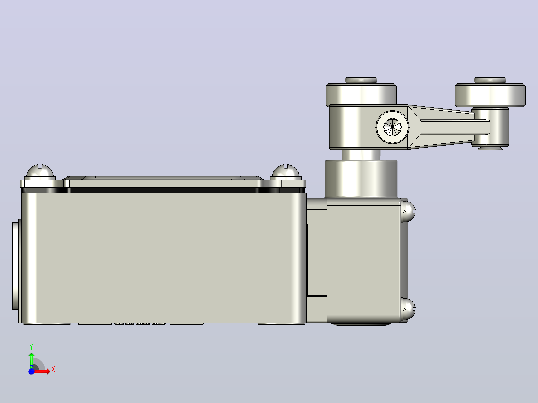 YBLX-K3_20S_H1行程开关三维模型202104前视图
