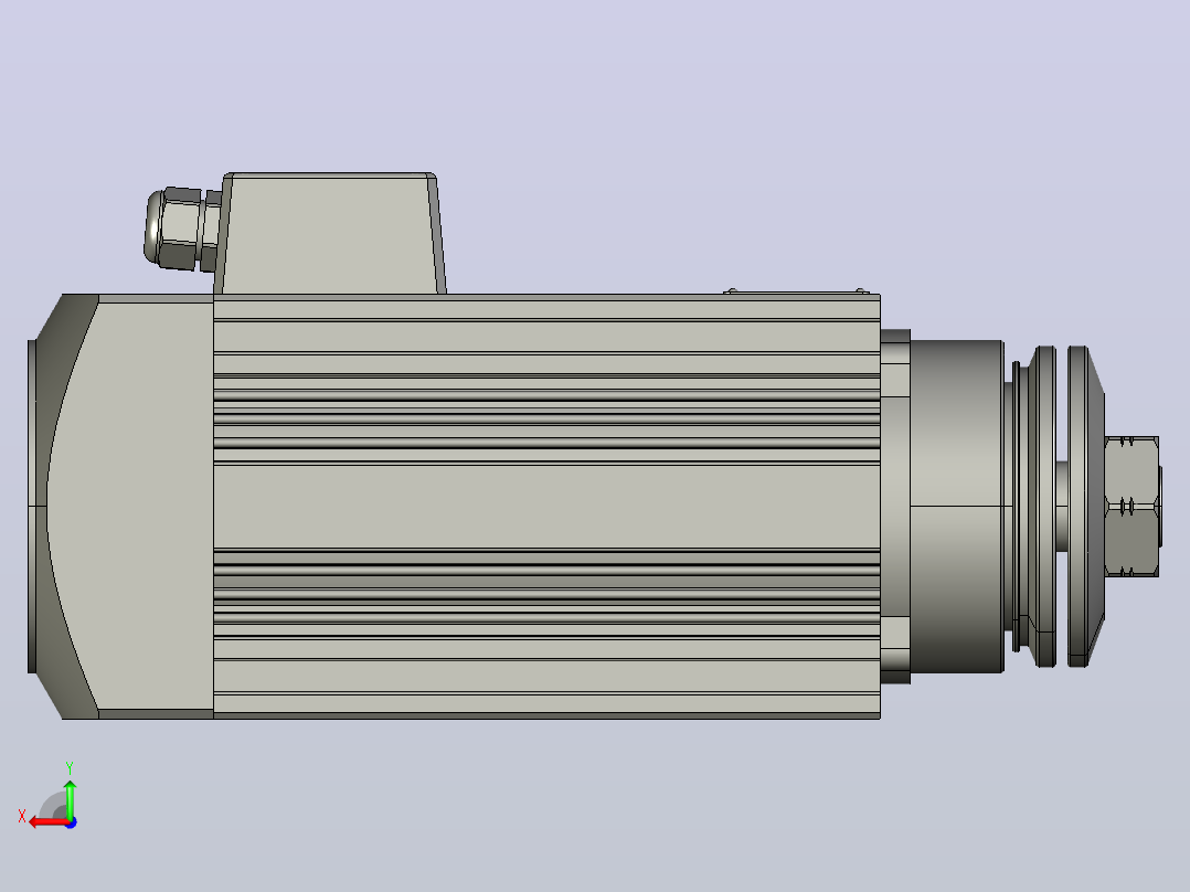 JTH6371C-S03P3.00-SCF30铝型材切割电主轴后视图