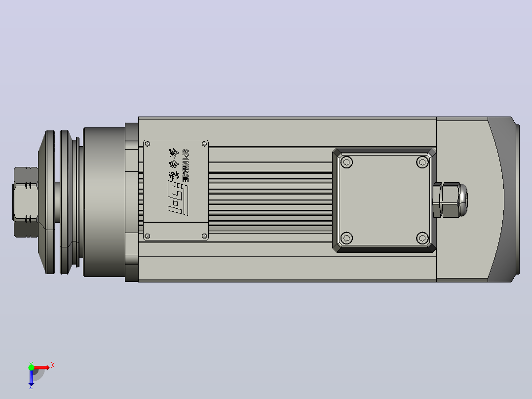 JTH6371C-S03P3.00-SCF30铝型材切割电主轴俯视图