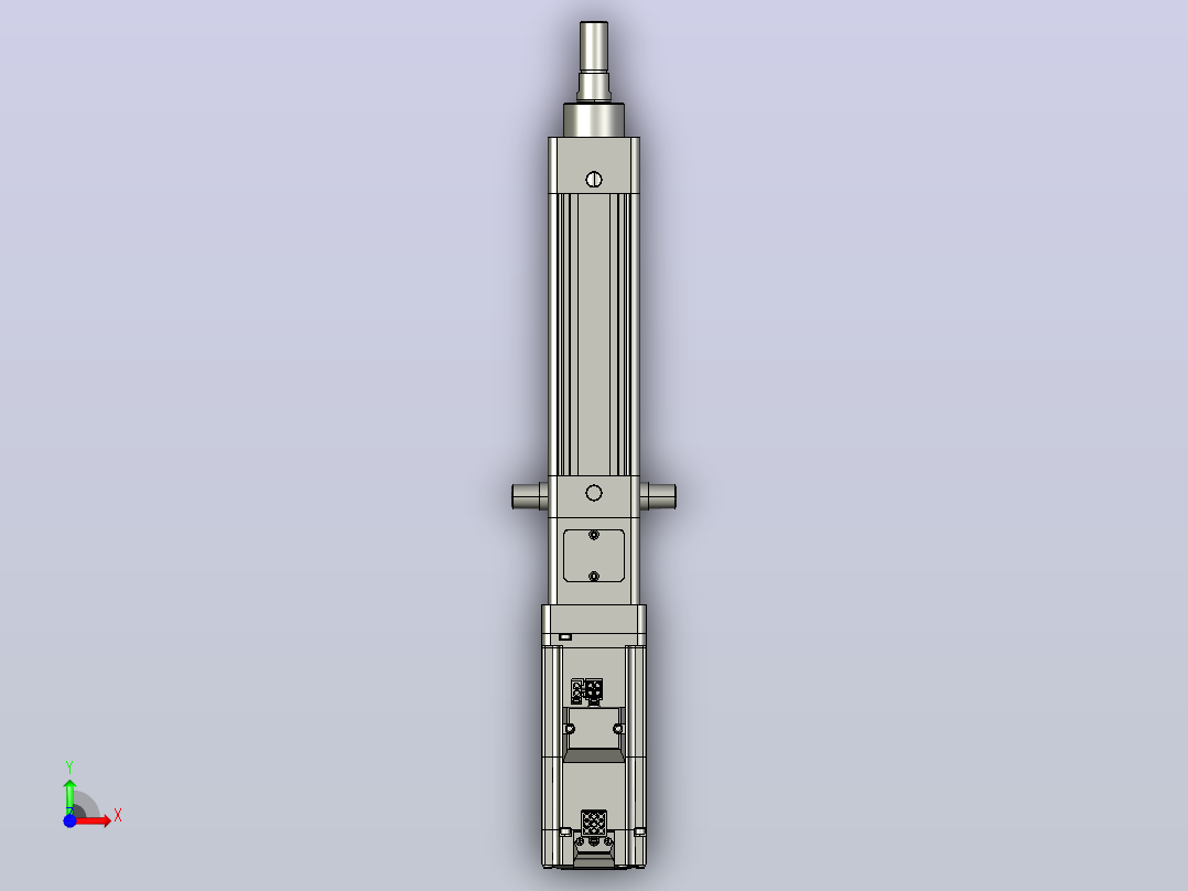 轻载电动缸TPA-ESR40-1210C-L50-M-TC-W-P40-C3前视图