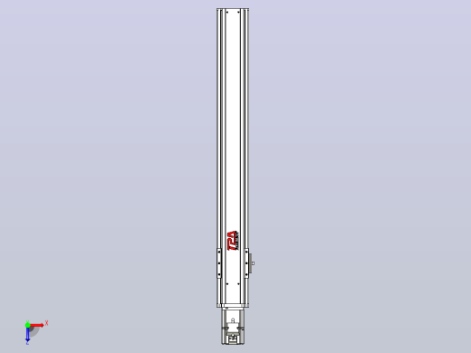 日规模组半封闭丝杆TPA-HNR-85S-1610C-L600-M-C-P20-N3俯视缩略图