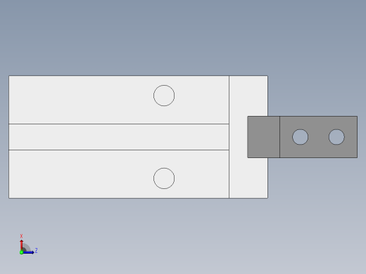 气缸MHZ2-16S左视缩略图