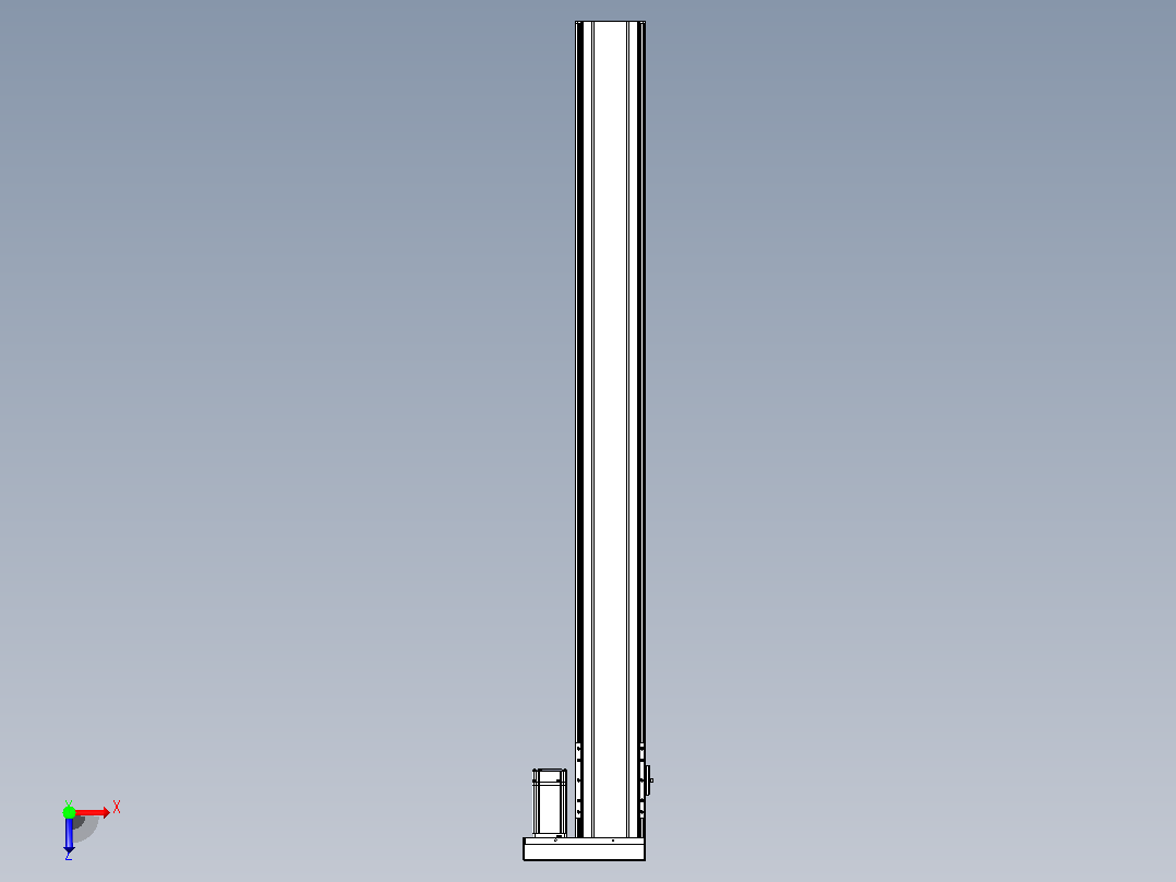 日规模组半封闭丝杆TPA-HNR-120D-1610C-L1200-ML-Y-P40-N3俯视图