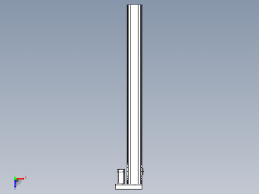 日规模组半封闭丝杆TPA-HNR-120D-1610C-L1200-ML-Y-P40-N3俯视缩略图