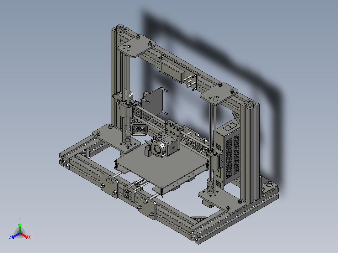 雷富比施 ANET A8 3D打印机主视图