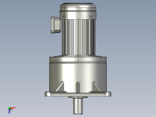 中型减速电机图纸ZV2200-S-45K-100K(50轴）俯视缩略图