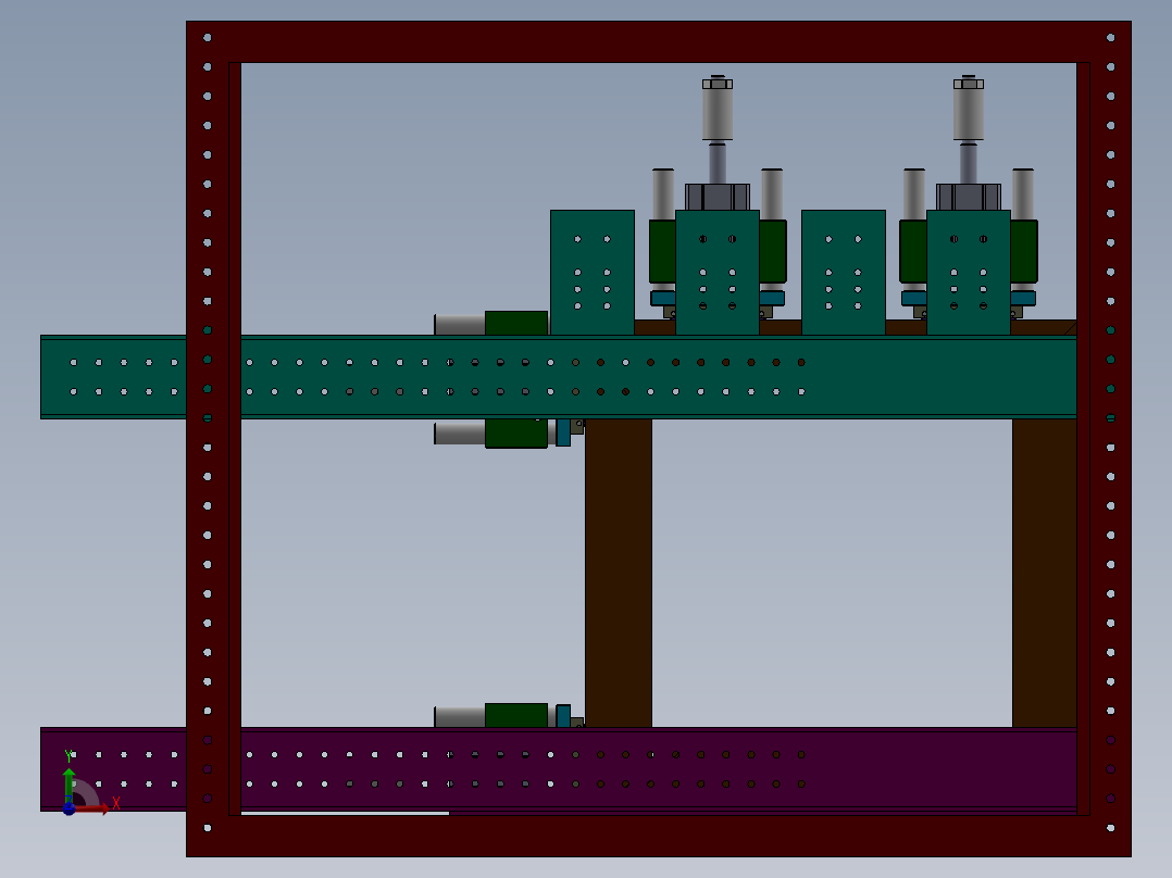 木工拼装工装前视图