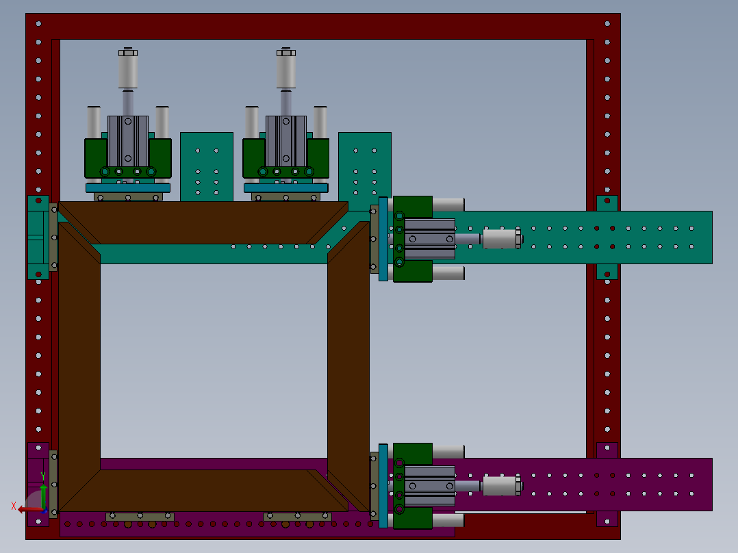 木工拼装工装后视图