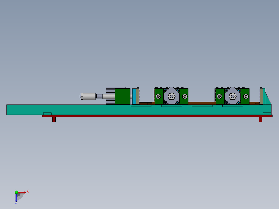 木工拼装工装俯视图
