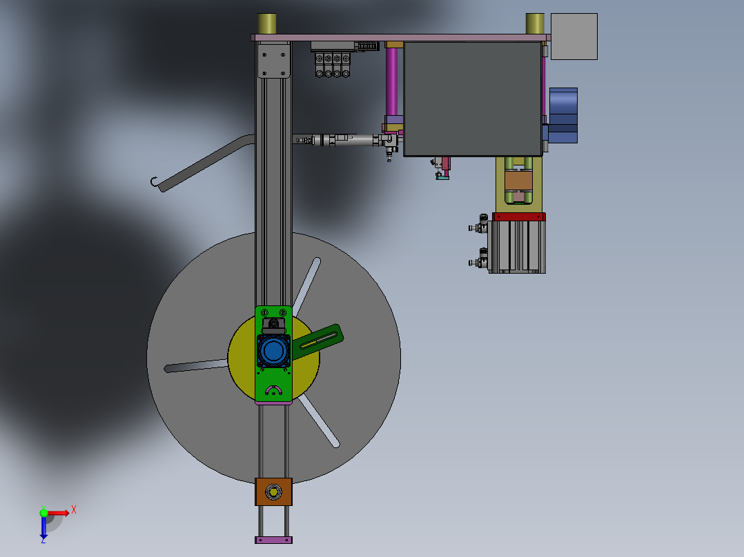 自动裁切机sw17可编辑俯视图