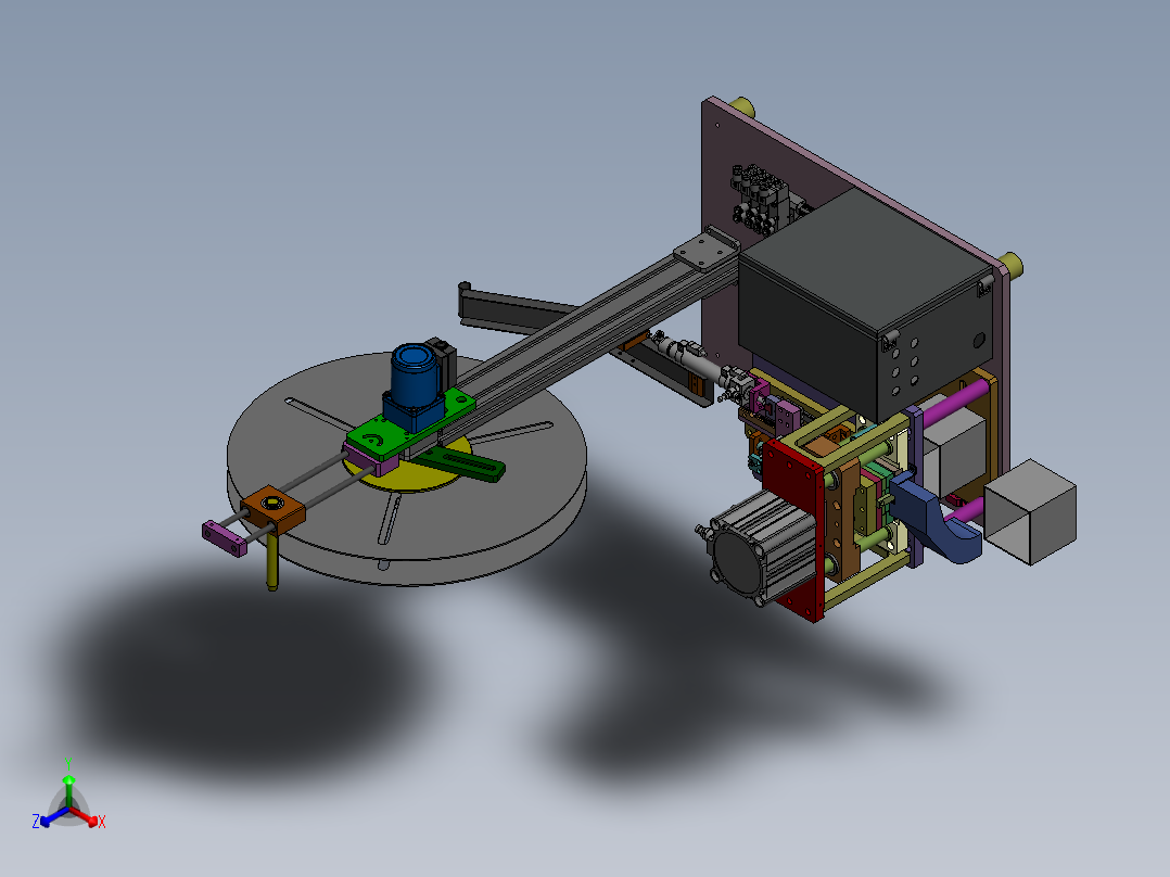 自动裁切机sw17可编辑正等轴测图