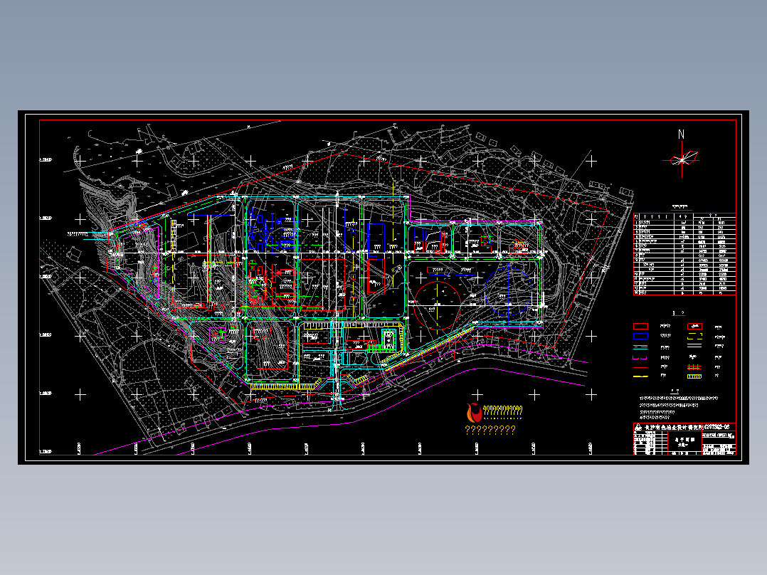 湖南石门电厂总平面布置图