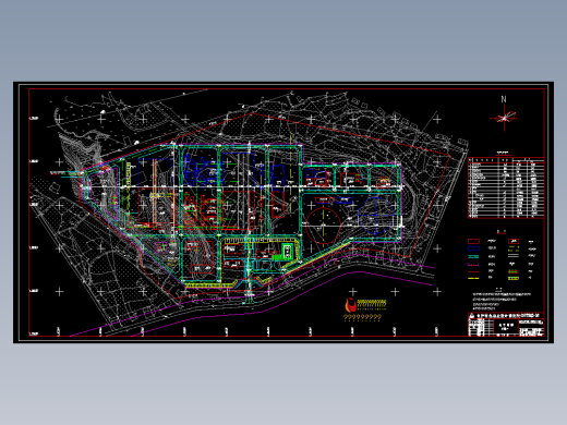 湖南石门电厂总平面布置图