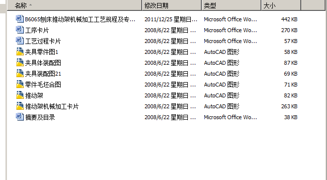 B6065刨床推动架机械加工工艺规程及专用夹具设计（有cad图）