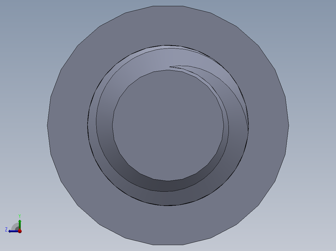 粗螺纹 SHCS 螺钉-SHCS 10-24.x1.5.SLDPRT右视图