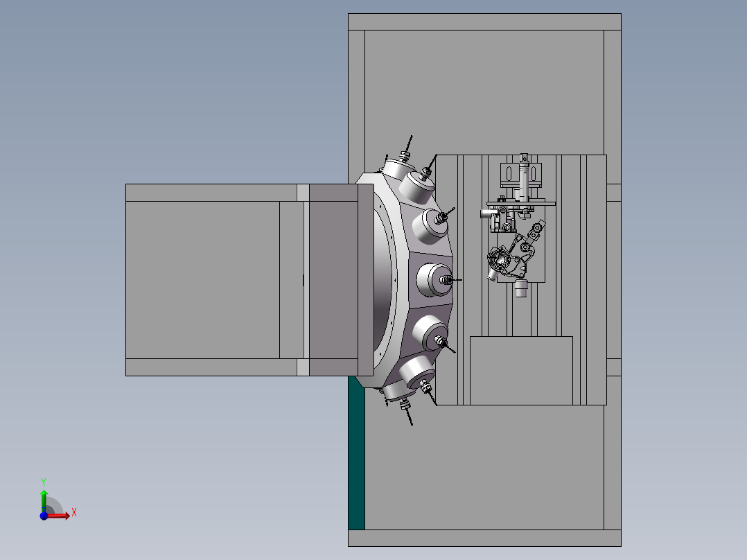 571现代化数控机床前视图