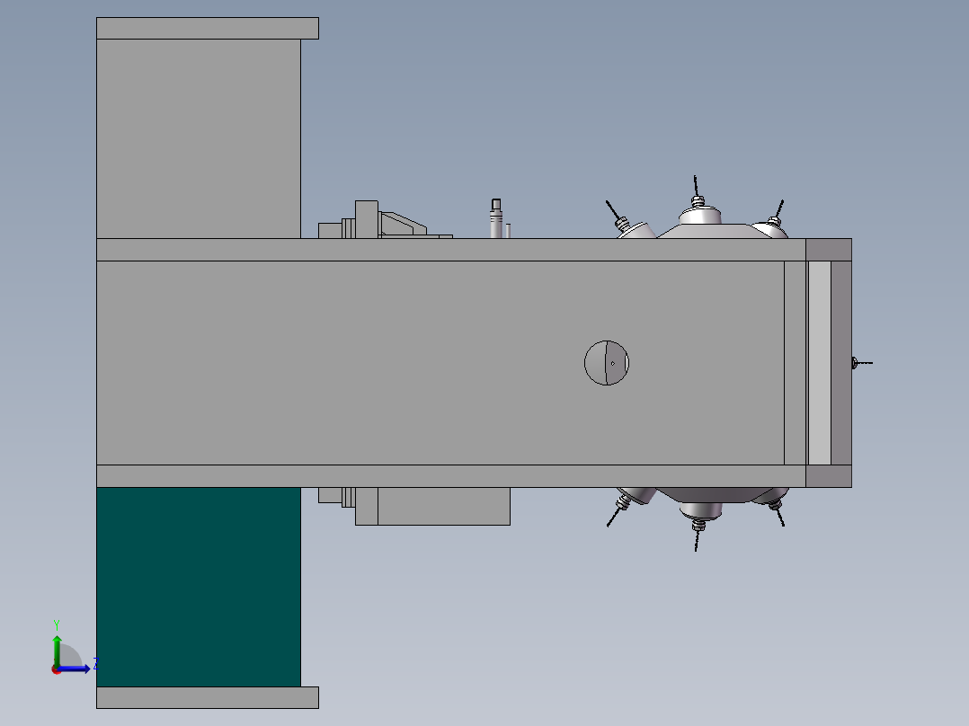 571现代化数控机床左视图