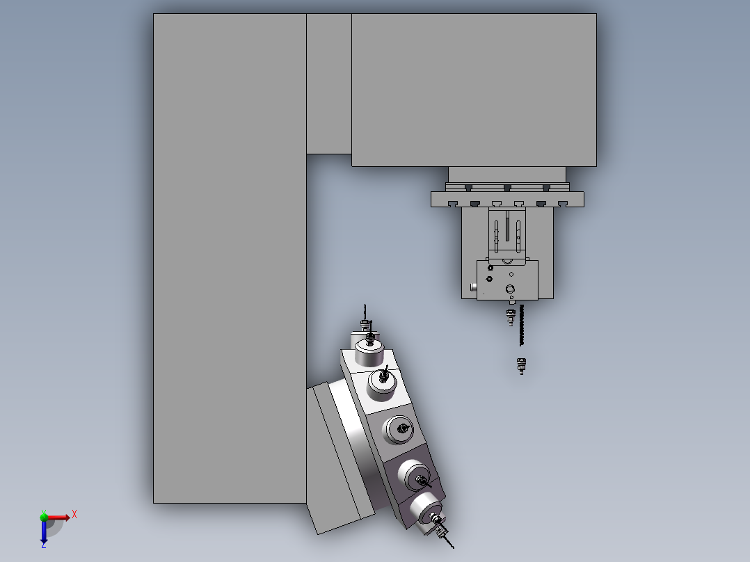 571现代化数控机床俯视图