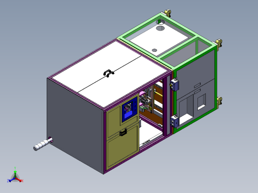 汽车连接器伺服折弯设备正等轴测缩略图