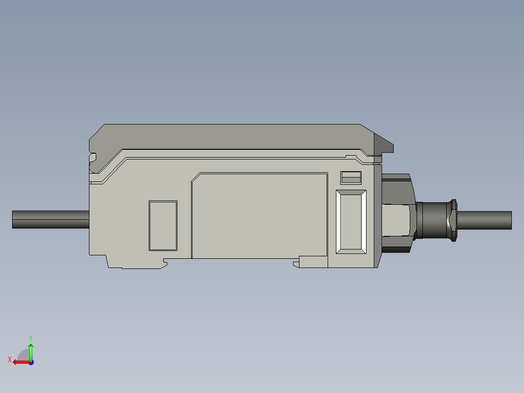 基恩士IG-1000_kc图纸模型后视图