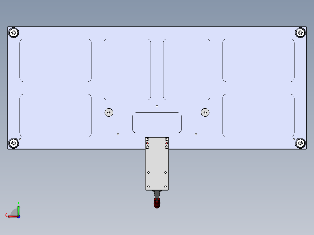 T0229-F04上壳贴保护模治具后视图