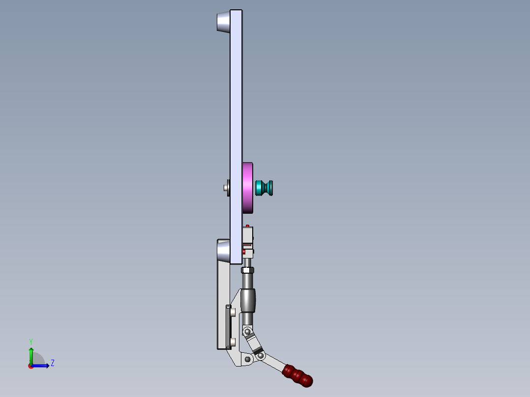 T0229-F04上壳贴保护模治具左视图