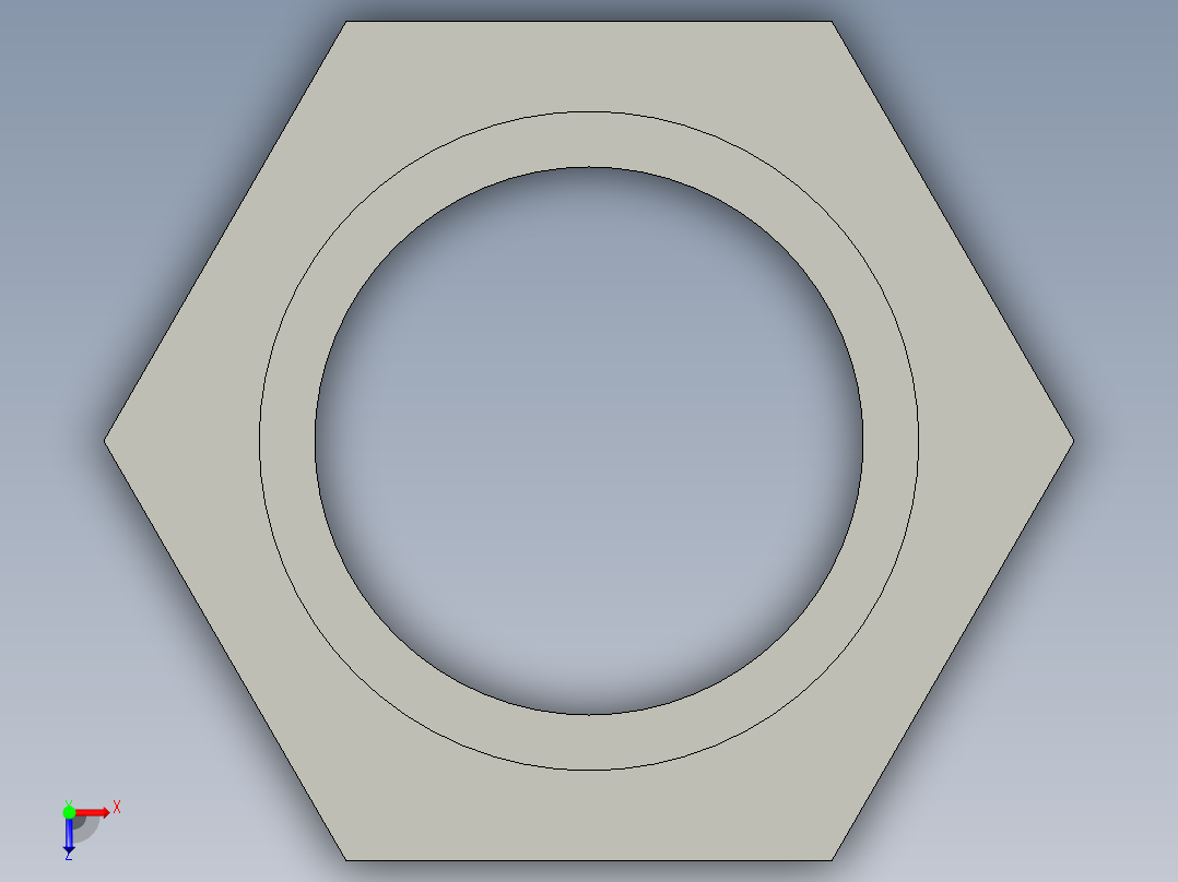 船舶管路系统SeaCor_ReducerBushing_SxSPIG_37J137212_1.5in x 1.25in俯视图