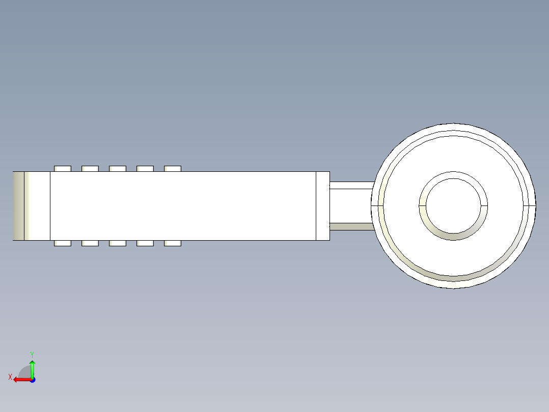 分割定位柱(180°迴轉型)(A)2212-3D多系列多零件图纸模型后视图