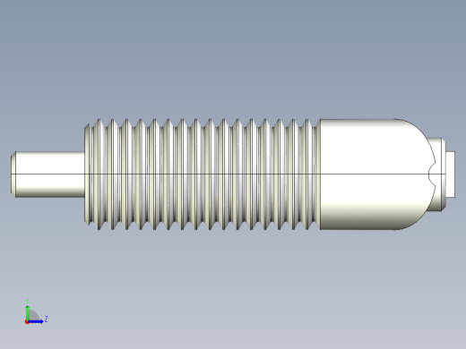 分割定位柱(180°迴轉型)(A)2212-3D多系列多零件图纸模型左视缩略图