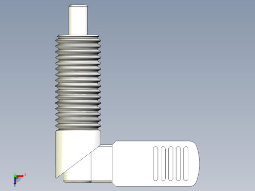 分割定位柱(180°迴轉型)(A)2212-3D多系列多零件图纸模型俯视缩略图