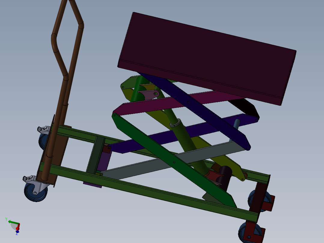 移动式液压举升机推车-车用移动液压举升机