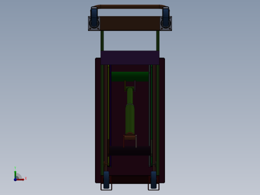 移动式液压举升机推车-车用移动液压举升机前视缩略图