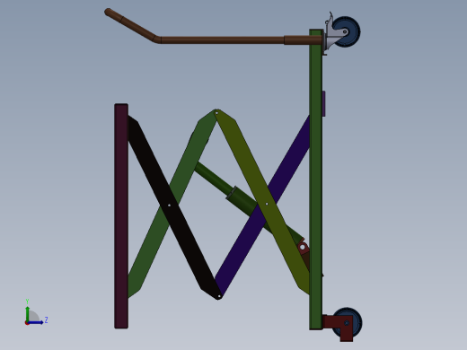 移动式液压举升机推车-车用移动液压举升机左视缩略图