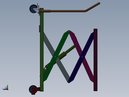 移动式液压举升机推车-车用移动液压举升机右视缩略图