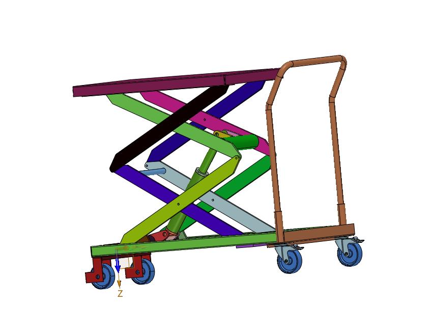 移动式液压举升机推车-车用移动液压举升机