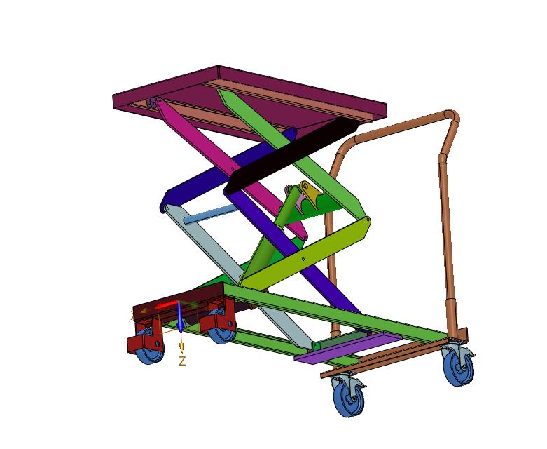 移动式液压举升机推车-车用移动液压举升机