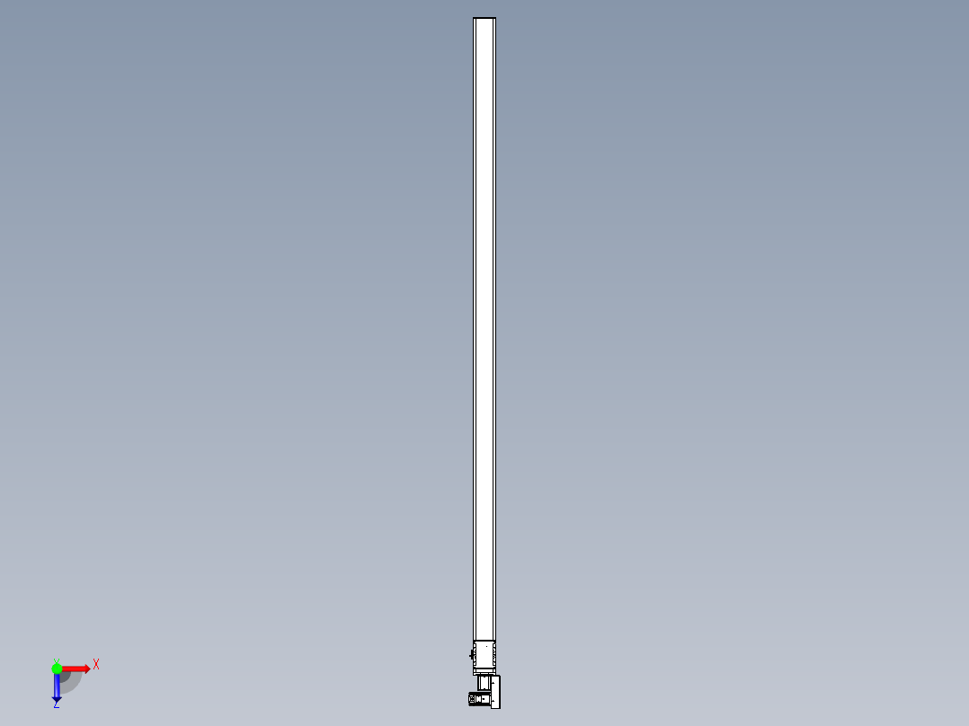 同步带全封闭直线模组TPA-HCB-105D-90-L2750-MR-C-P20-N3俯视图