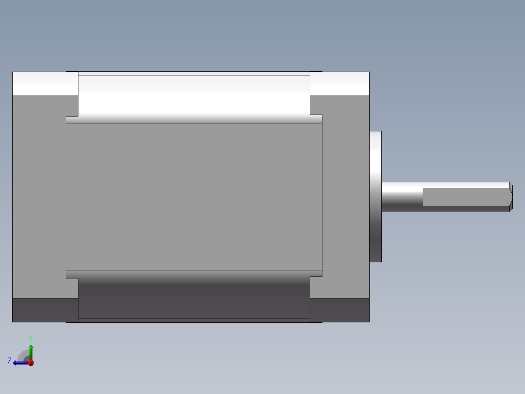 雷赛步进电机42CM08右视图
