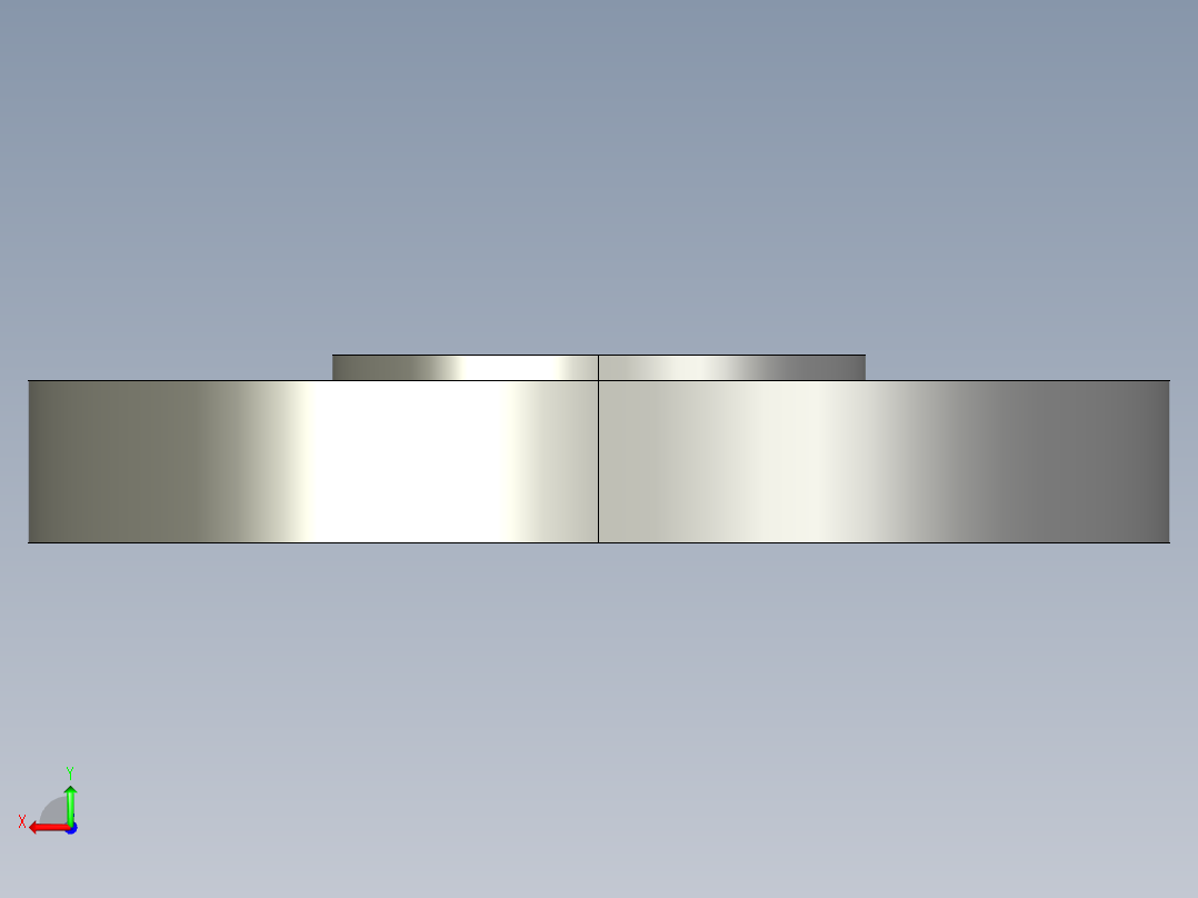 船舶管路系统SeaCor_Blind Flange_37J153015_1.5in后视图