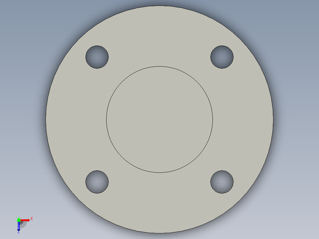 船舶管路系统SeaCor_Blind Flange_37J153015_1.5in俯视图